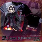 Fate Grand Order Full Color T-Shirt Black Tee