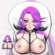 FreeStyle 2 Violet 3D Wrist Rest Oppai Mouse Pad