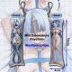 Azur Lane Alsace Mini Dakimakura Keychain Phone Strap
