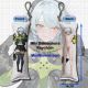 Zenless Zone Zero Anby Demara Mini Dakimakura Keychain Phone Strap