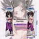 Dragon Ball Super Caulifla Mini Dakimakura Keychain Phone Strap