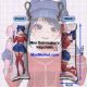 MiSide Cool Mita Cappie Mini Dakimakura Keychain Phone Strap