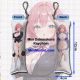 100Kanojo Hakari Hanazono Mini Dakimakura Keychain Phone Strap