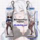 The Shy Snow Woman And The Cursed Ring Yukino Mifuyu Mini Dakimakura Keychain Phone Strap