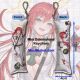 Guilty Gear Jack-O' Valentine Mini Dakimakura Keychain Phone Strap
