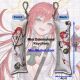 Guilty Gear Jack-O' Valentine Mini Dakimakura Keychain Phone Strap