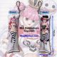 One Piece Perona Mini Dakimakura Keychain Phone Strap