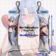Azur Lane Alsace Mini Dakimakura Keychain Phone Strap
