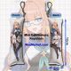 Blue Archive Magical Shimiko Mini Dakimakura Keychain Phone Strap