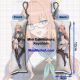 Blue Archive Magical Shimiko Mini Dakimakura Keychain Phone Strap