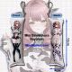 Azur Lane Cowpens Mini Dakimakura Keychain Phone Strap