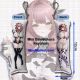Azur Lane Cowpens Mini Dakimakura Keychain Phone Strap