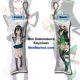 Boku no Hero Academia Tsuyu Asui Mini Dakimakura Keychain Phone Strap