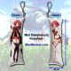 Xenoblade Chronicles 2 Pyra Mini Dakimakura Keychain Phone Strap