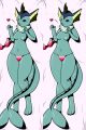 Pocket Monster Vaporeon by DragonTamerSuccubus Dakimakura Cover