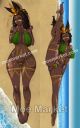 Original Character African Goddess Dakimakura Hugging Body Pillow Cover