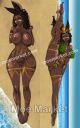 Original Character African Goddess Dakimakura Hugging Body Pillow Cover