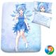 Touhou Project Cirno Anime Bed Sheet or Duvet Cover