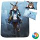 Arknights Amiya Anime Bed Sheet or Duvet Cover