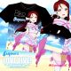 Love Live! Full Color T-Shirt Black Tee