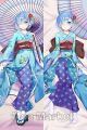 Re:Zero REM Kimono Bathrobe Dakimakura Hugging Pillow Cover