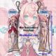Honkai: Star Rail Hyacine Mini Dakimakura Keychain Phone Strap