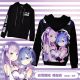 Re:Zero Emilia & REM Full Color Zip-Up Hoodie Sweatshirt