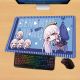 Genshin Impact Kamisato Ayaka Gaming Mouse Pad Desk Pad Playmat