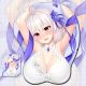 Azur Lane Sirius White Rose 3D Wrist Rest Oppai Mouse Pad