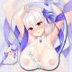 Azur Lane Sirius White Rose 3D Wrist Rest Oppai Mouse Pad
