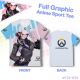 Overwatch D.Va Double-sided Full Graphic T-shirt