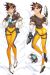 Overwatch Tracer Dakimakura Hugging Pillow Cover A0105