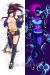 League of Legends Akali K/DA Skin Dakimakura Hugging Pillow Cover A0339B