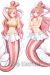 One Piece Shirahoshi Dakimakura Hugging Body Pillow Cover A0472B