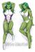 Marvel She-Hulk Dakimakura Hugging Body Pillow Cover A0566A