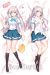 Iroduku: The World in Colors Hitomi Tsukishiro Dakimakura Hugging Pillow Cover H3882A