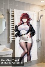 Smoking Behind the Supermarket with You Yamada Tayama Microfiber Hand and Bath Towel
