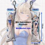 Blue Archive Ichinose Asuna Mini Dakimakura Keychain Phone Strap