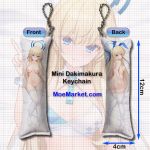 Blue Archive Ichinose Asuna Mini Dakimakura Keychain Phone Strap