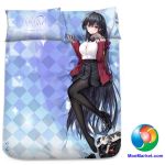 Azur Lane Taihou JK Skin Anime Bed Sheet or Duvet Cover