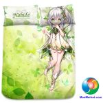 Genshin Impact Nahida Anime Bed Sheet or Duvet Cover