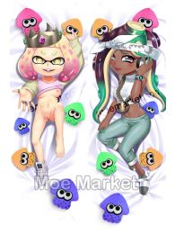 Splatoon 2 Marina and Pearl Dakimakura Hugging Pillow Cover Splatoon 2 Marina and Pearl Dakimakura Hugging Pillow Cover
