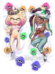 Splatoon 2 Marina and Pearl Dakimakura Hugging Pillow Cover Splatoon 2 Marina and Pearl Dakimakura Hugging Pillow Cover