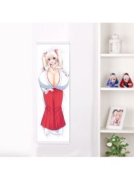 Chichi Miko!! Matsushita Ririka Life-Size Fabric Wall Scroll Chichi Miko!! Matsushita Ririka Life-Size Fabric Wall Scroll