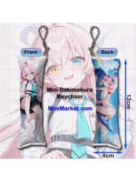 Blue Archive Takanashi Hoshino Mini Dakimakura Keychain Phone Strap Blue Archive Takanashi Hoshino Mini Dakimakura Keychain Phone Strap