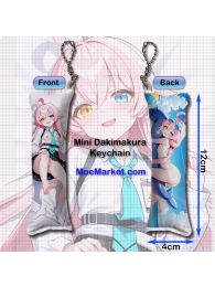 Blue Archive Takanashi Hoshino Mini Dakimakura Keychain Phone Strap Blue Archive Takanashi Hoshino Mini Dakimakura Keychain Phone Strap