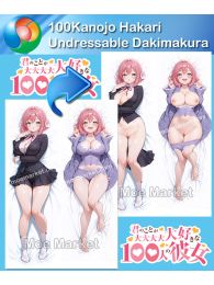 100Kanojo Hakari Hanazono Undressable Dakimakura Hugging Body Pillow Cover 100Kanojo Hakari Hanazono Undressable Dakimakura Hugging Body Pillow Cover