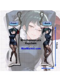 Jujutsu Kaisen Maki Zenin Mini Dakimakura Keychain Phone Strap Jujutsu Kaisen Maki Zenin Mini Dakimakura Keychain Phone Strap