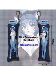 Star Fox Krystal Mini Dakimakura Keychain Phone Strap Star Fox Krystal Mini Dakimakura Keychain Phone Strap