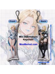 Marvel Rivals Emma Frost Mini Dakimakura Keychain Phone Strap Marvel Rivals Emma Frost Mini Dakimakura Keychain Phone Strap